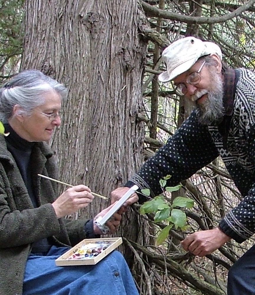 Aleta and Fred painting